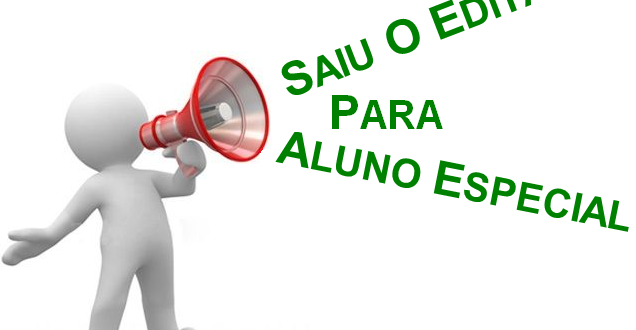 Inscrições abertas para alunos especiais 2026/1