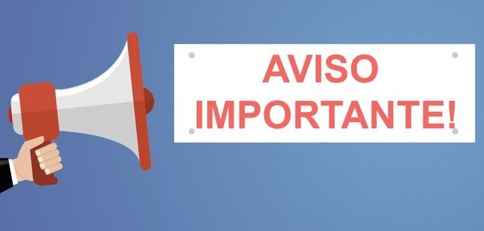 AVISO IMPORTANTE