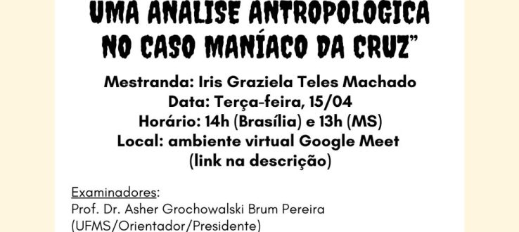 Banca de Defesa de Dissertação – Mestranda: IRIS GRAZIELA TELES MACHADO