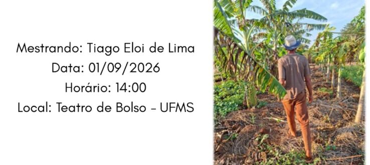 Defesa de dissertação de Tiago Eloi de Lima