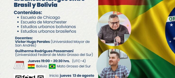 Curso online discute dinâmicas urbanas em diálogo entre Brasil e Bolívia